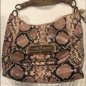 Coach snakeskin shoulder bag